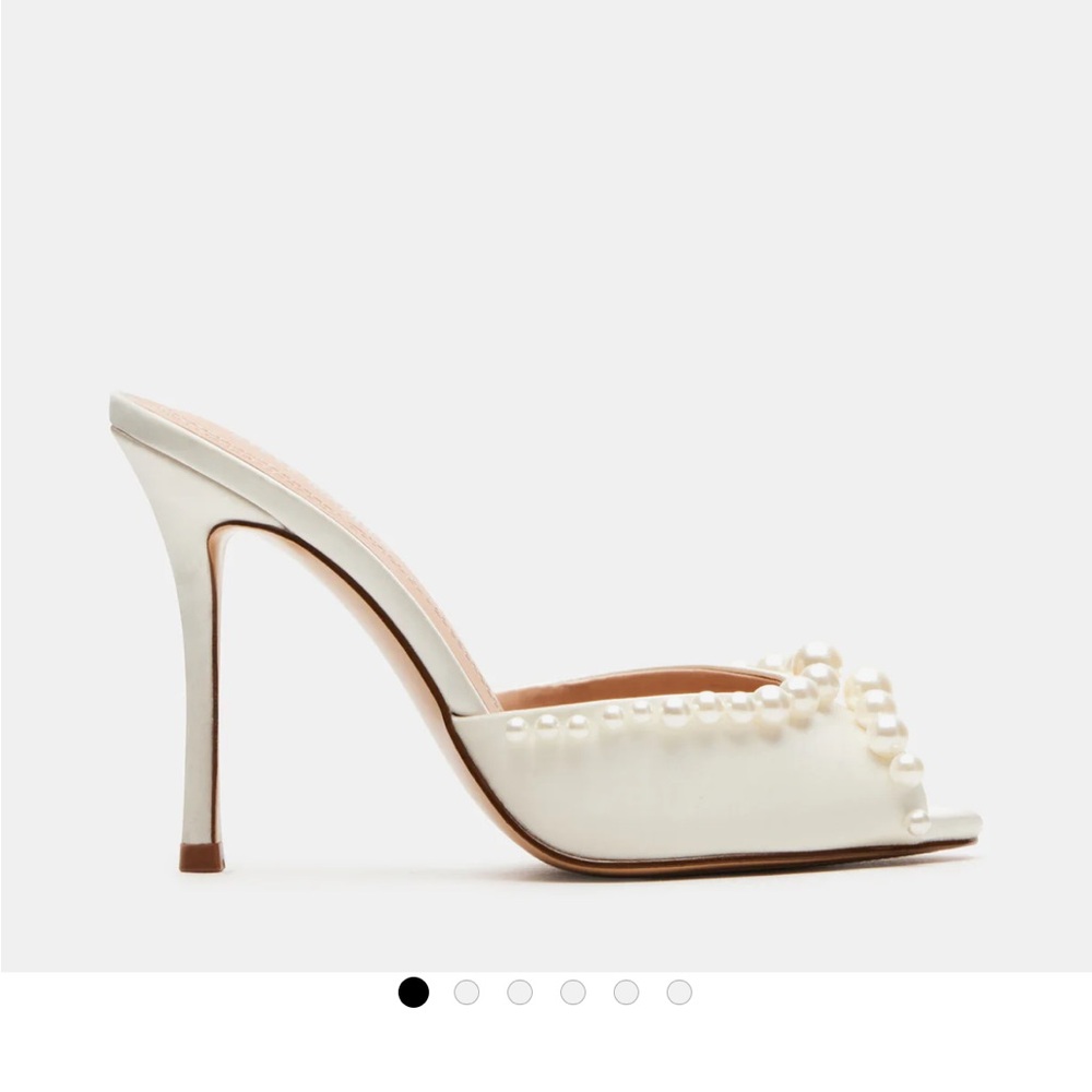 Steve Madden White Pearl Heels
